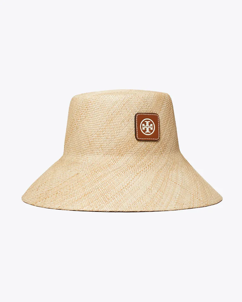 Tory Burch Damen Fischerhut aus Stroh Natural