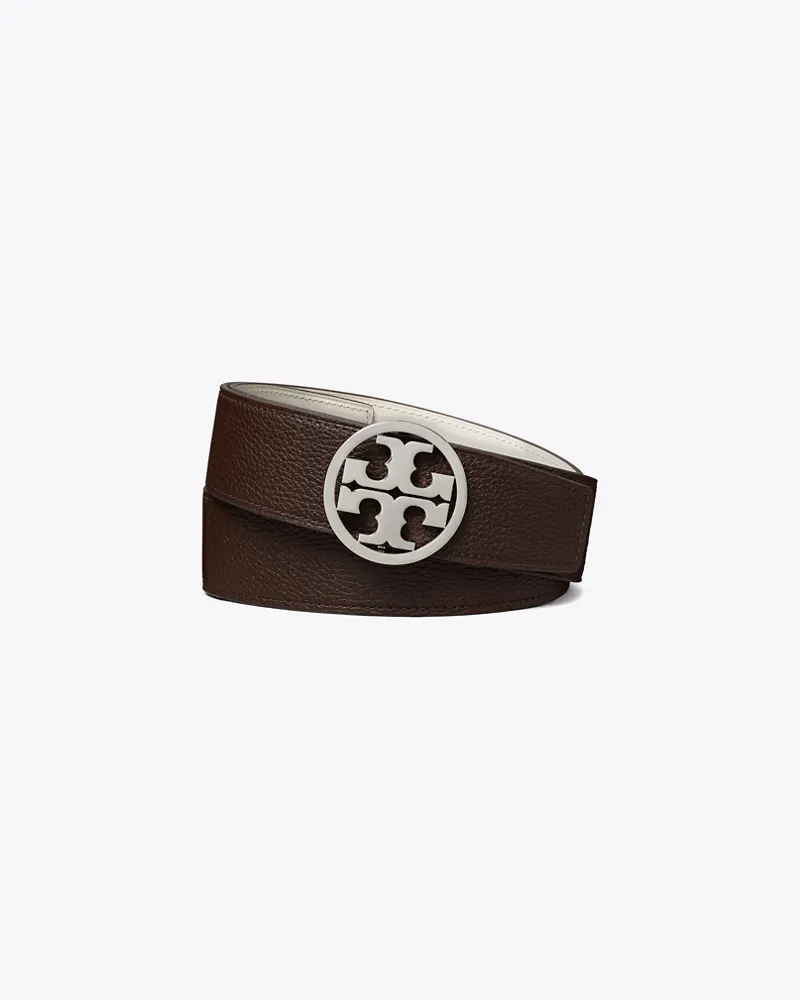Tory Burch 3,8 cm breiter Miller Wendegürtel Ivory