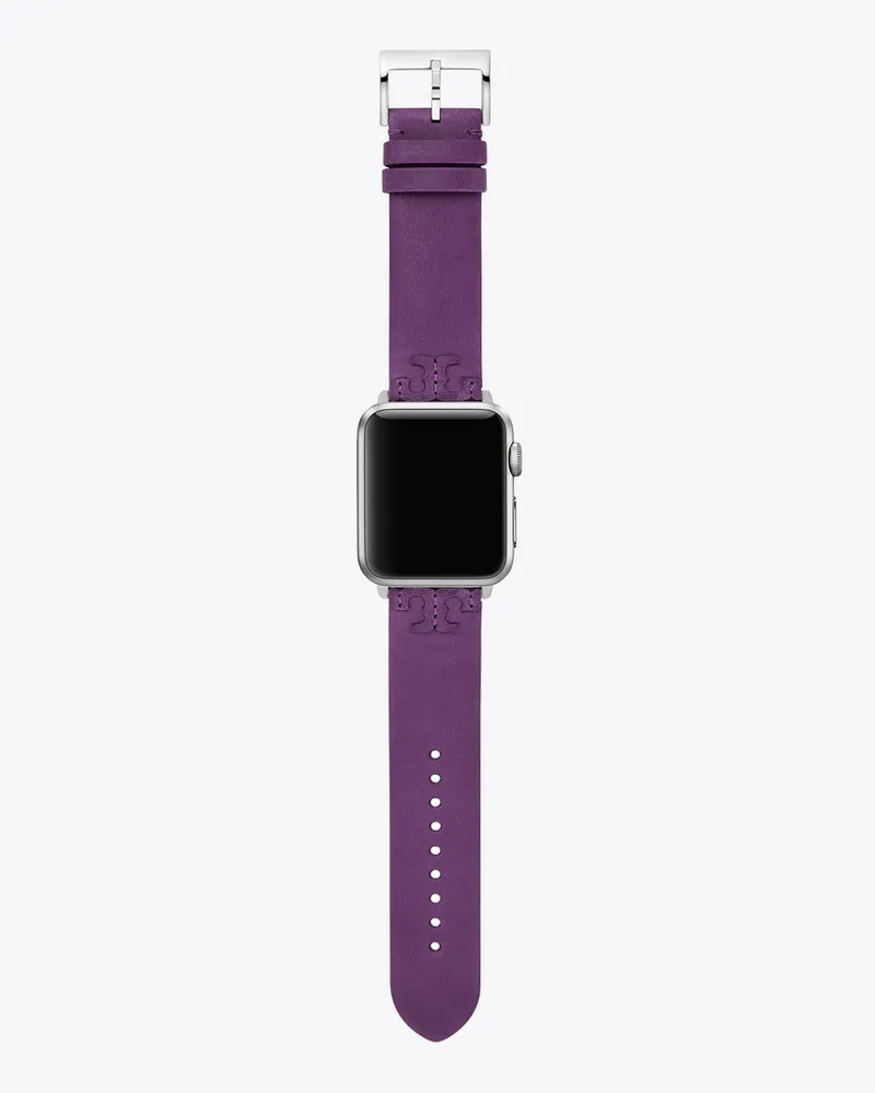 Tory Burch Mcgraw Band For Apple Watch Leather Mauve