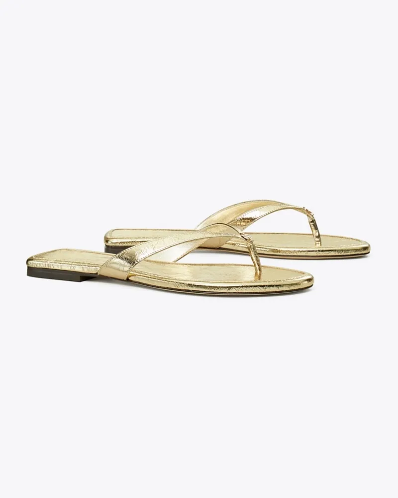Tory Burch Damen Klassischer Flipflop in Gold Spark