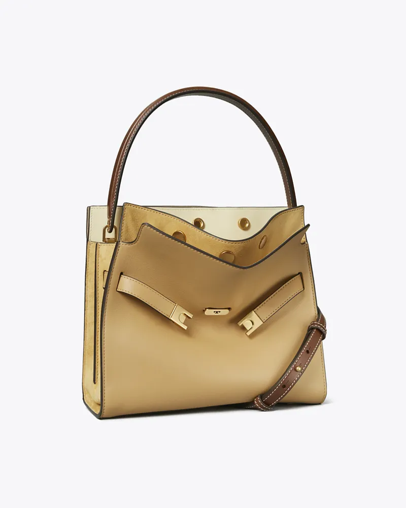 Tory Burch Damen Kleine Lee Radziwill Double Bag Ginger