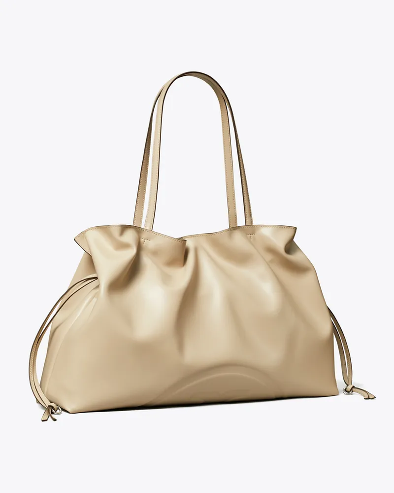 Tory Burch Damen Ella natuura™ Tote Bag mit Kordelzug Light