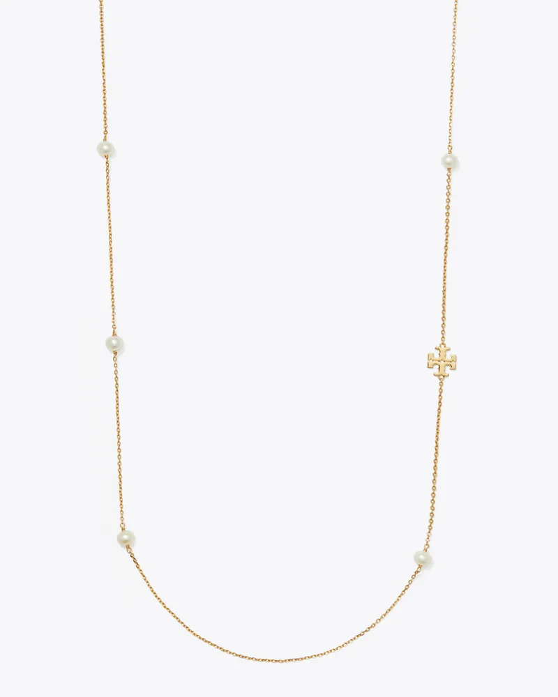 Tory Burch Lange Moondance Halskette mit Perlen Tory