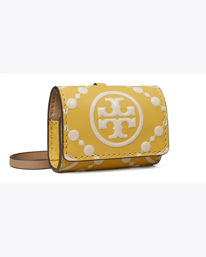 Tory Burch Etui Für Airpods Mit Geprägtem T-Monogramm Golden