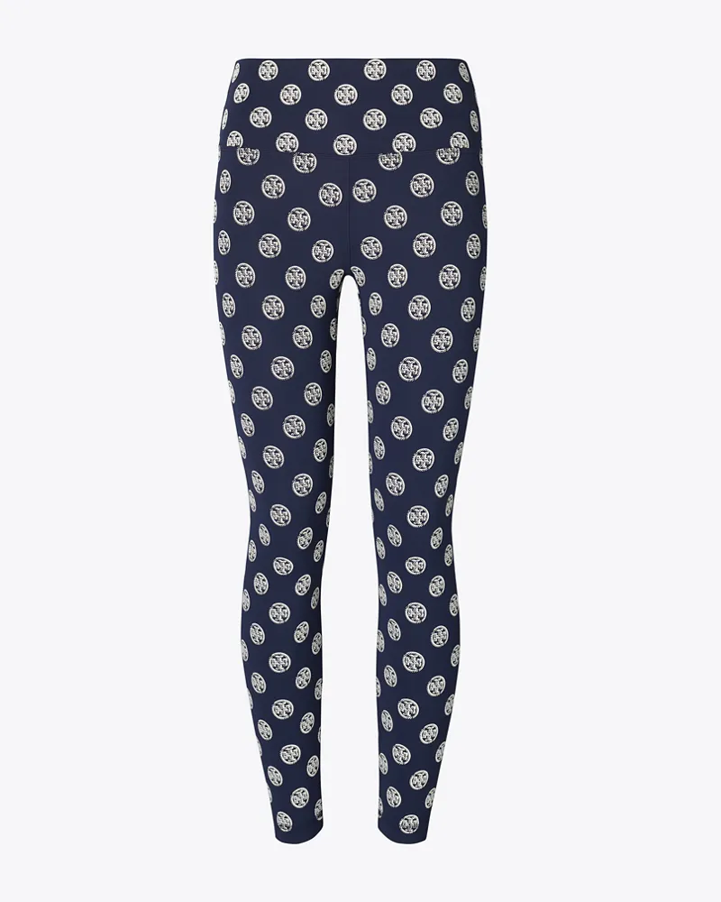 Tory Burch Damen Compression Leggings mit T-Monogramm Deep