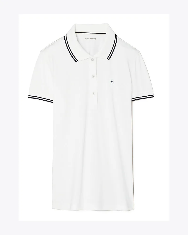 Tory Sport Klassisches Poloshirt Aus Technischem Piqué Snow