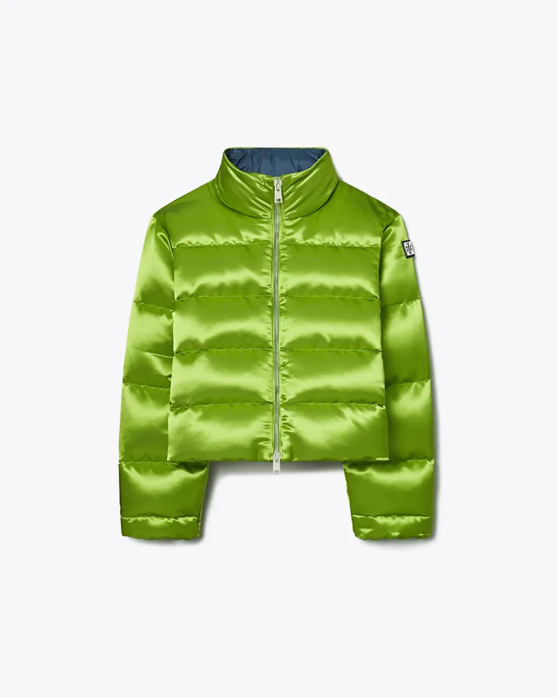 Tory Burch Damen Daunenjacke aus Satin Brilliant