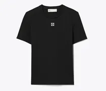 Damen Geripptes Baumwoll-T-Shirt