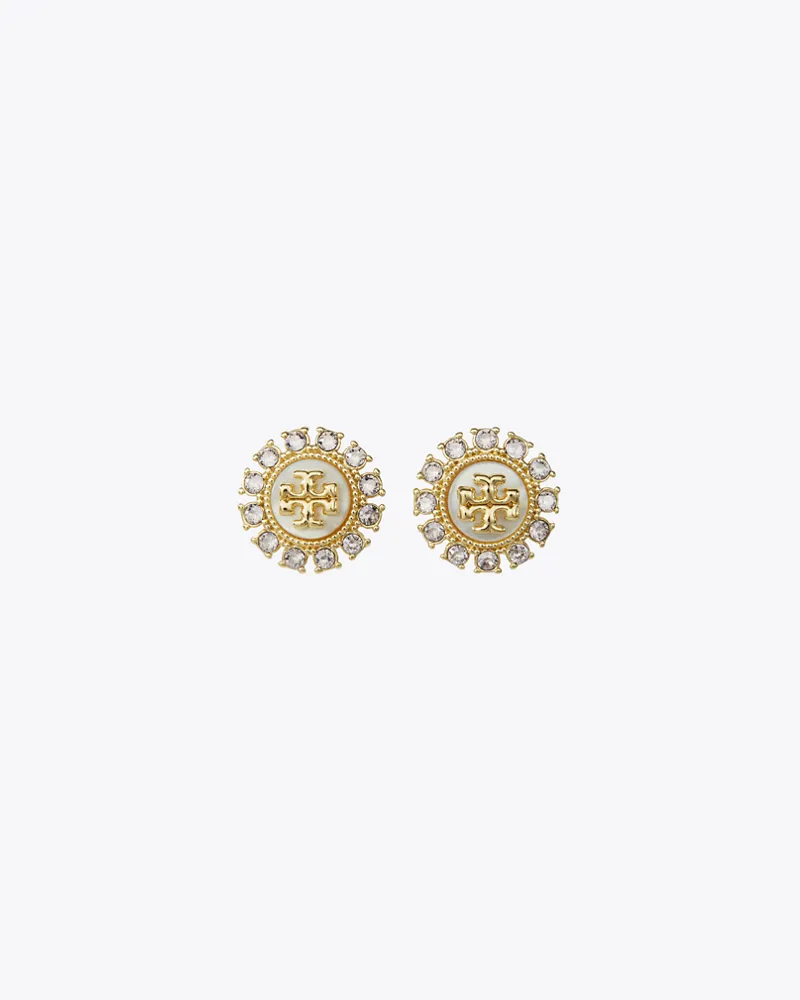 Tory Burch Damen Kira Kristallohrstecker in Gold Tory