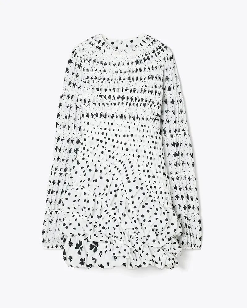 Tory Burch Damen Cap Taftkleid Black