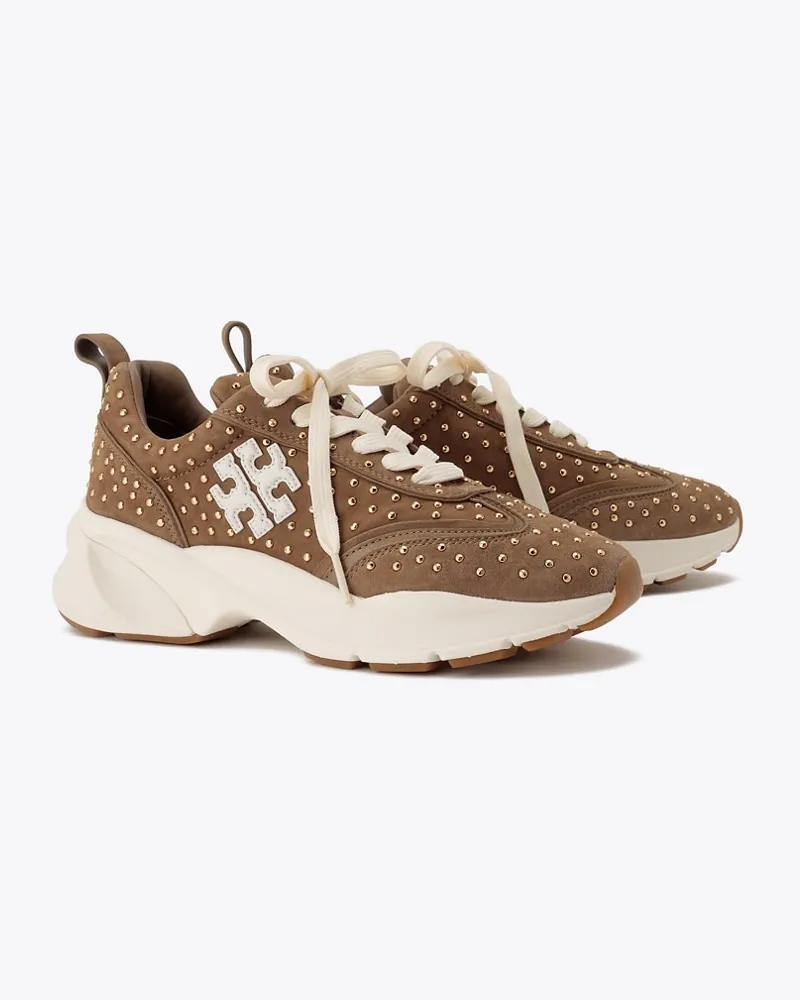 Tory Burch Damen Good Luck Studded Trainer Alce