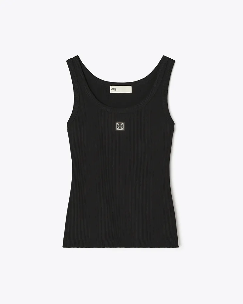 Tory Burch Damen Baumwoll-Tanktop Black