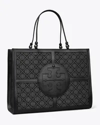 Tory Burch T Monogram Ella Quadrant Tote Black