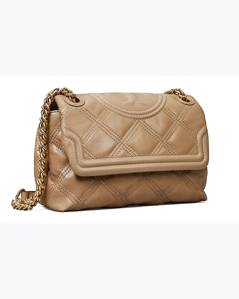 Tory Burch Wandelbare, Kleine Fleming Schultertasche Aus Weichem, Glänzendem Material 