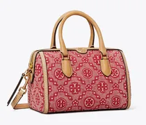 Damen Petite Barrel Bag aus Denim mit T-Monogramm