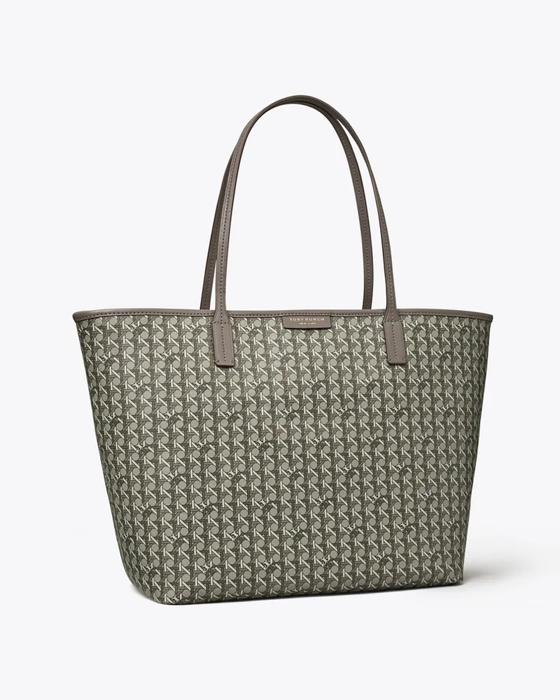 Tory Burch Damen Ever-Ready Tote Bag mit Reißverschluss in Grau Zinc
