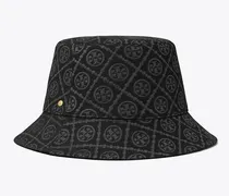 Damen Fischerhut mit T-Monogramm in Schwarz