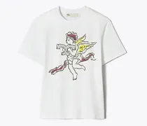 Damen Printed Cotton T-Shirt