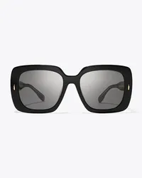 Tory Burch Miller Oversized Square Sunglasses Black