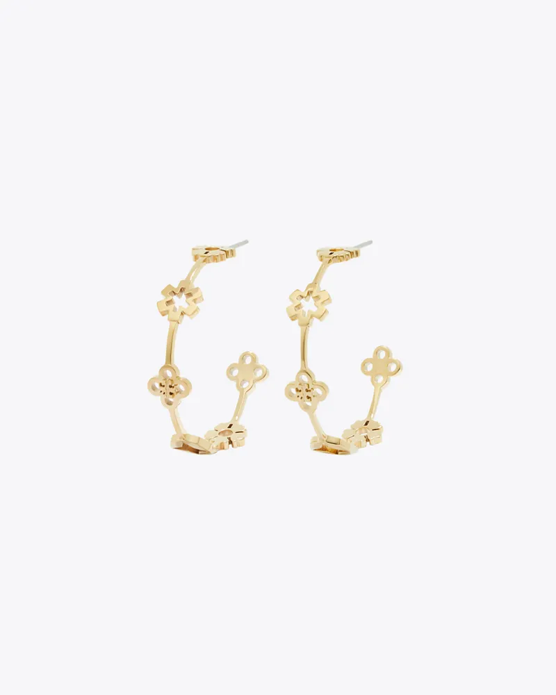 Tory Burch Damen Forget Me Not Hoop Earrings Tory