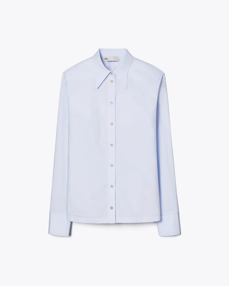 Tory Burch Damen Cotton Poplin Shirt Crisp