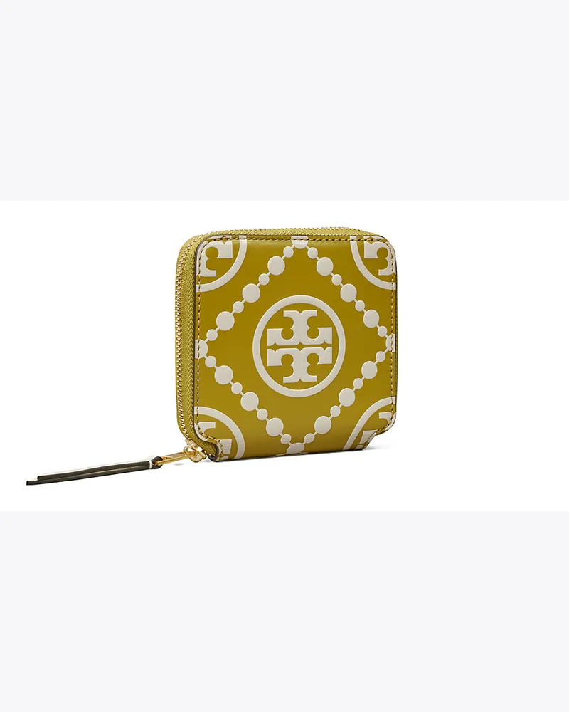 Tory Burch Aufklappbare Geldbörse Mit T-Monogramm Und Kontrastierender Prägung 