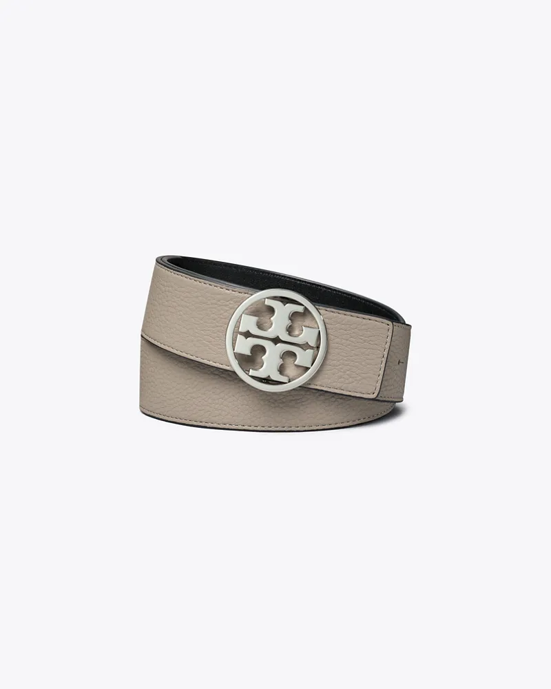 Tory Burch 3,8 cm breiter Miller Wendegürtel Gray