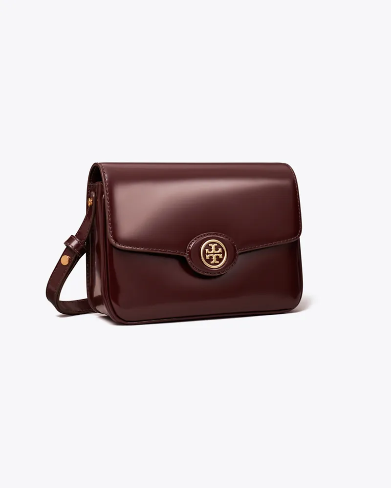Tory Burch Damen Robinson Spazzolato Shoulder Bag Tempranillo