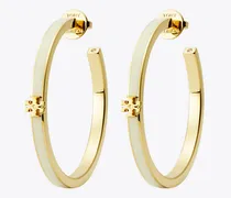 Damen Icon Enamel Hoop Earrings