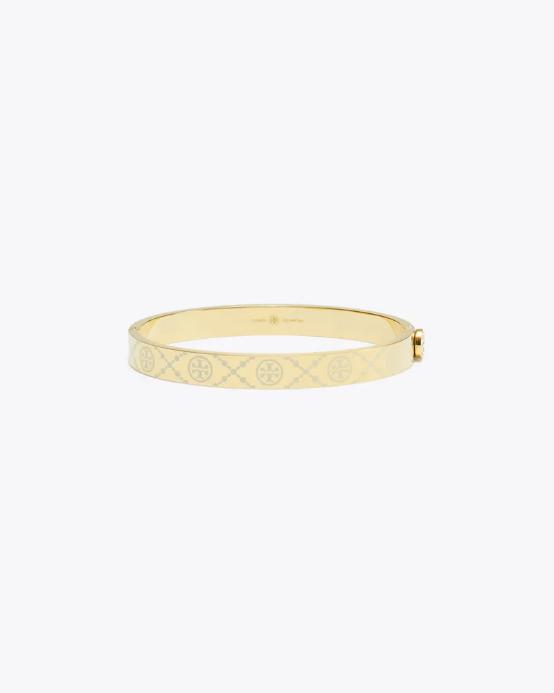 Tory Burch Damen Scharnierarmreif mit T-Monogramm Tory
