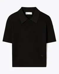 Tory Burch Collared Crewneck Black