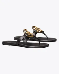 Tory Burch Miller Soft Metal Logo Sandal Perfect