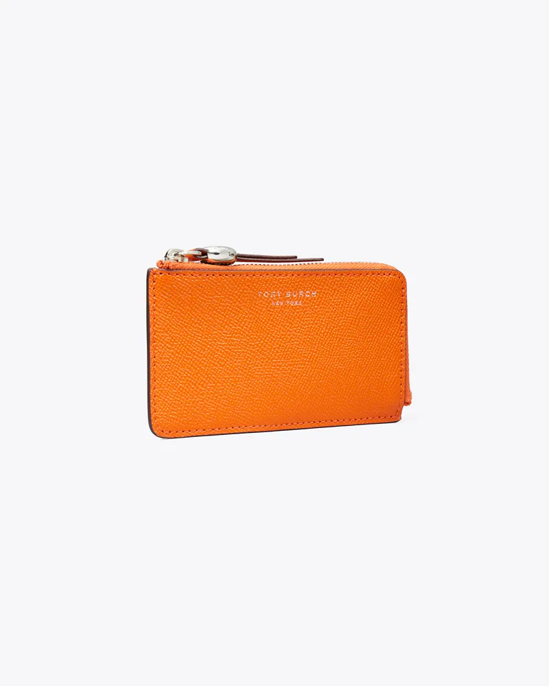 Tory Burch Romy Kartenetui mit Reißverschluss Orange