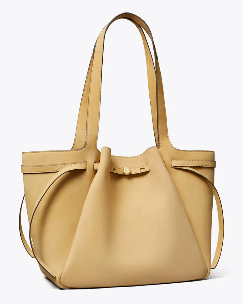 Tory Burch Damen Romy Tote Bag aus Nubuk Wheat