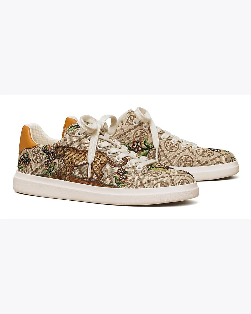 Tory Burch Bestickter Howell Court Sneaker Mit T-Monogramm Hazel