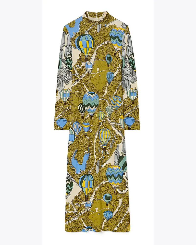 Tory Burch Bedrucktes Kleid Mit Stehkragen Balloons