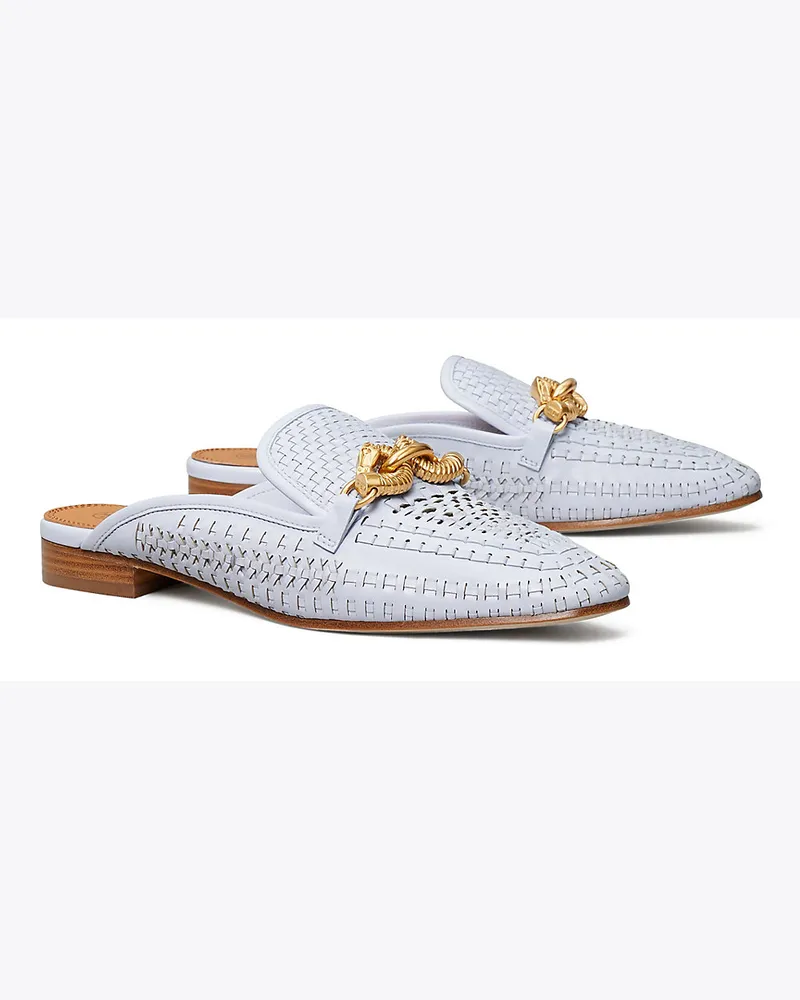 Tory Burch Gewebter, Fersenfreier Jessa Loafer Crisp