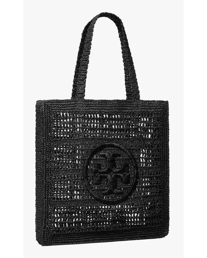 Tory Burch Ella Hand-Crocheted Tote Black