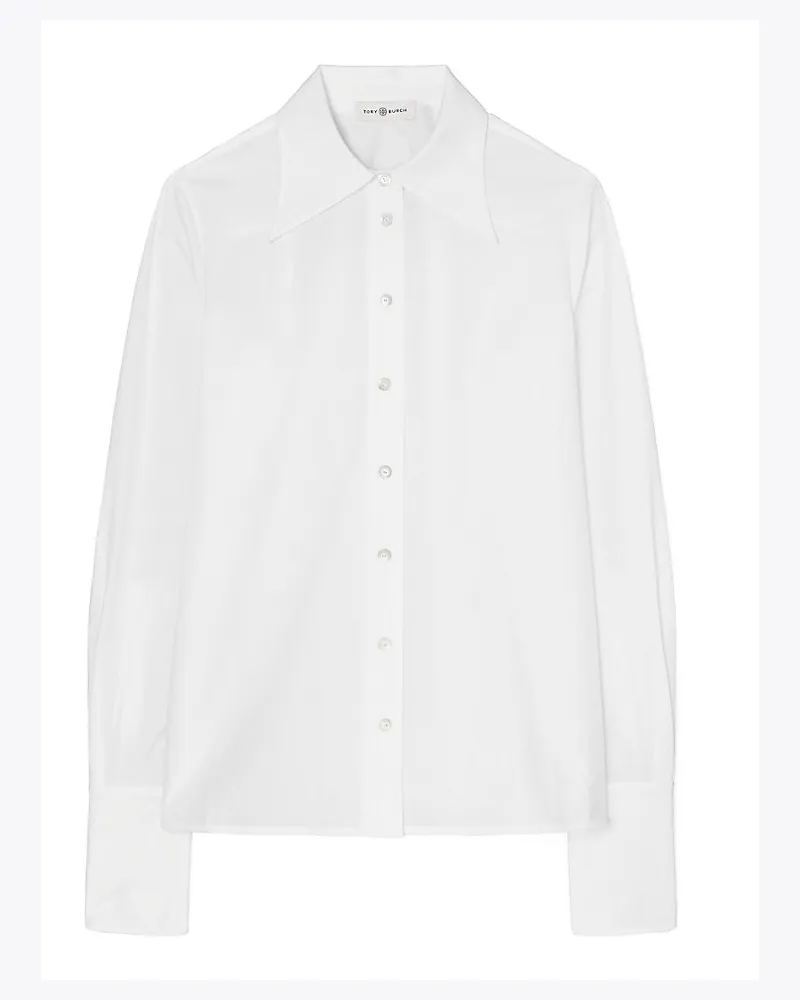 Tory Burch Hemd Aus Baumwollpopeline White