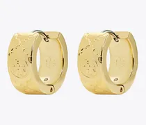 Damen Kleine Icon Creole mit T-Monogramm