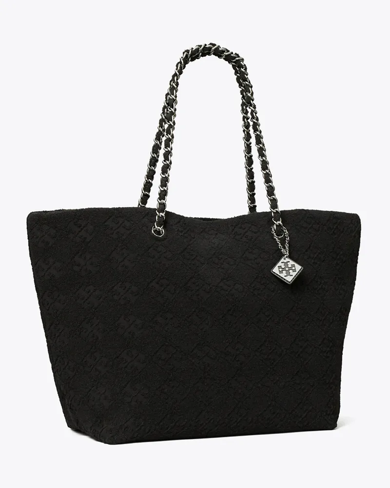 Tory Burch Damen Ella Terry Chain Tote Black