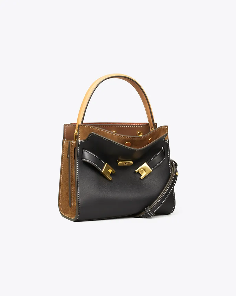 Tory Burch Damen Petite Lee Radziwill Double Bag in Schwarz Black
