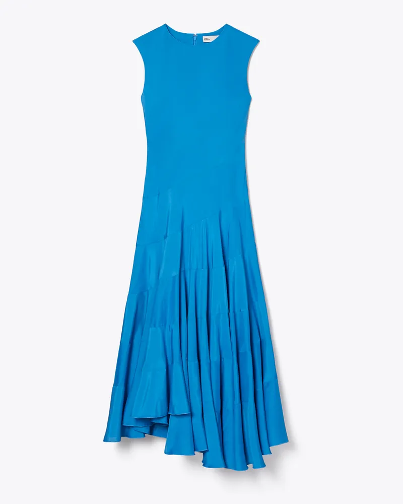 Tory Burch Damen Ausgestelltes Kleid aus Baumwolle und Seide Bay