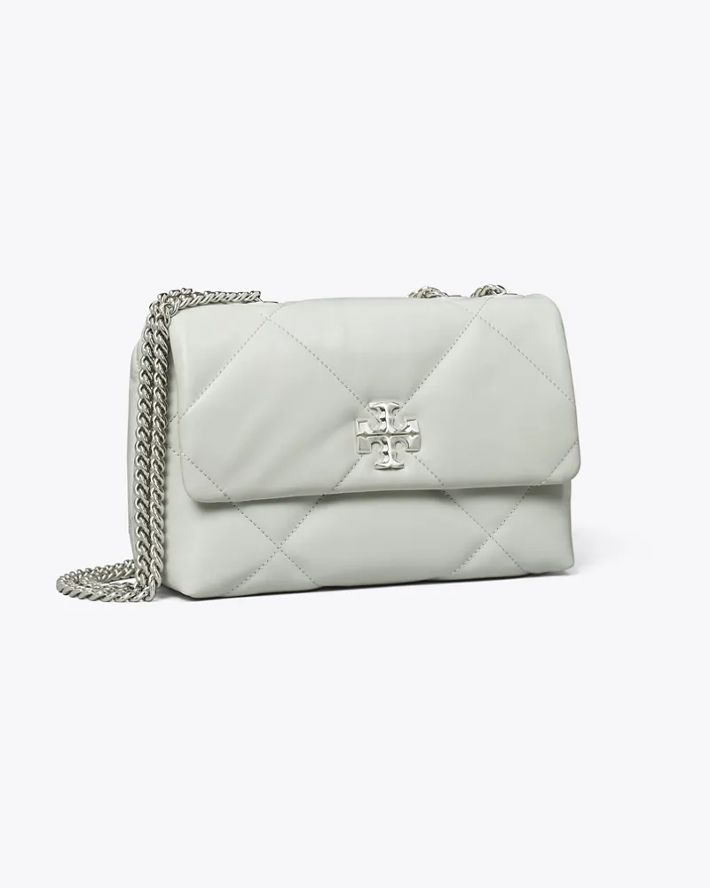 Tory Burch Damen Kleine, wandelbare Kira Schultertasche mit Rautensteppung Light