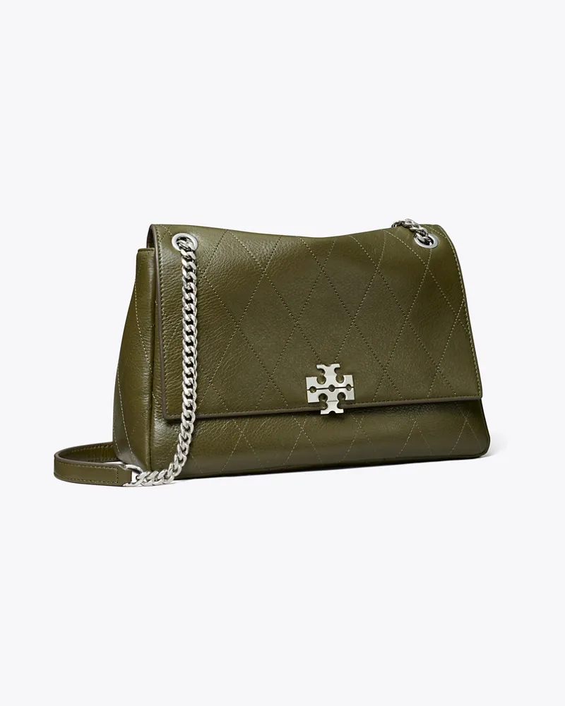 Tory Burch Gesteppte Charlie Schultertasche Dark