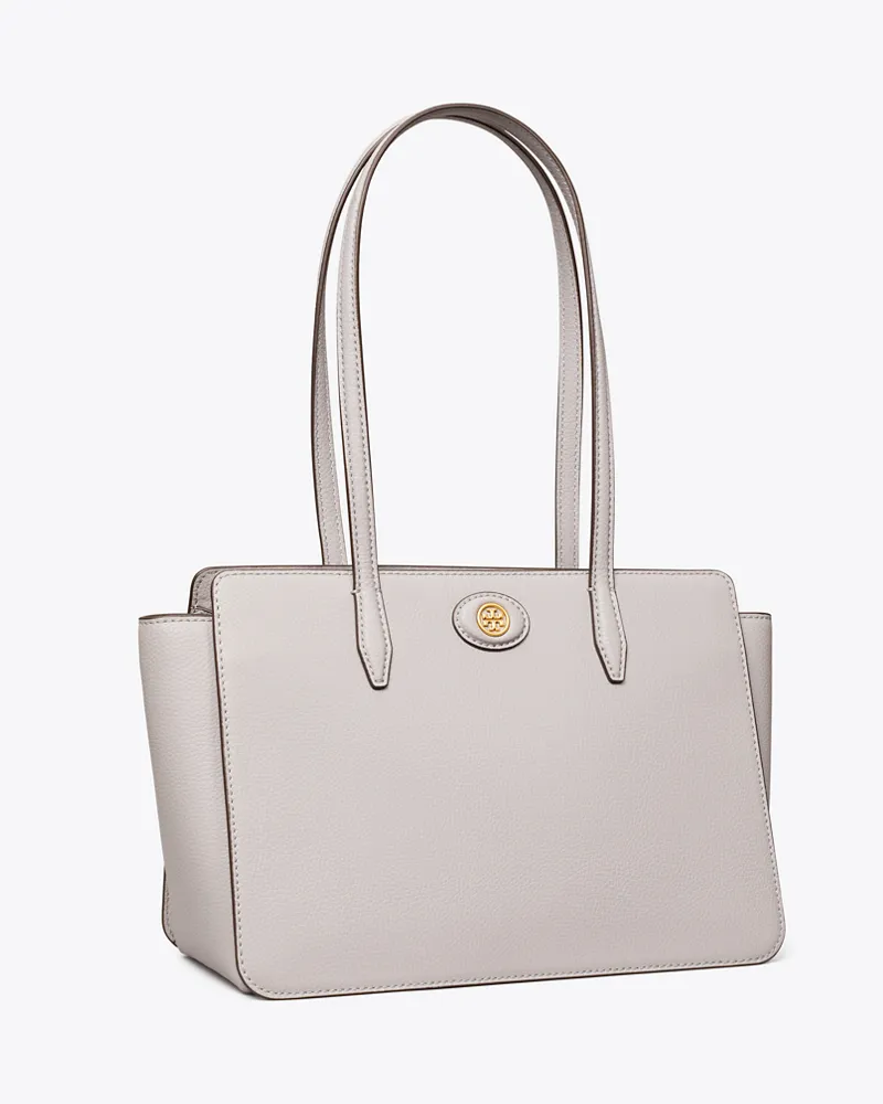 Tory Burch Damen Kleine Robinson Tote Bag aus Strukturleder Bay