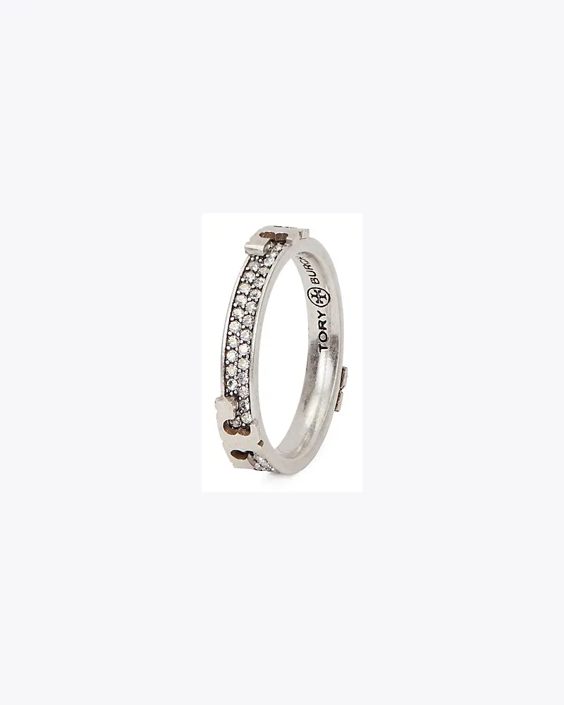 Tory Burch Pavé-Ring Mit Serifen-T 