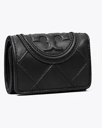 Tory Burch Small Fleming Soft Flap Wallet Black