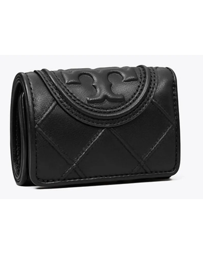 Tory Burch Small Fleming Soft Flap Wallet Black