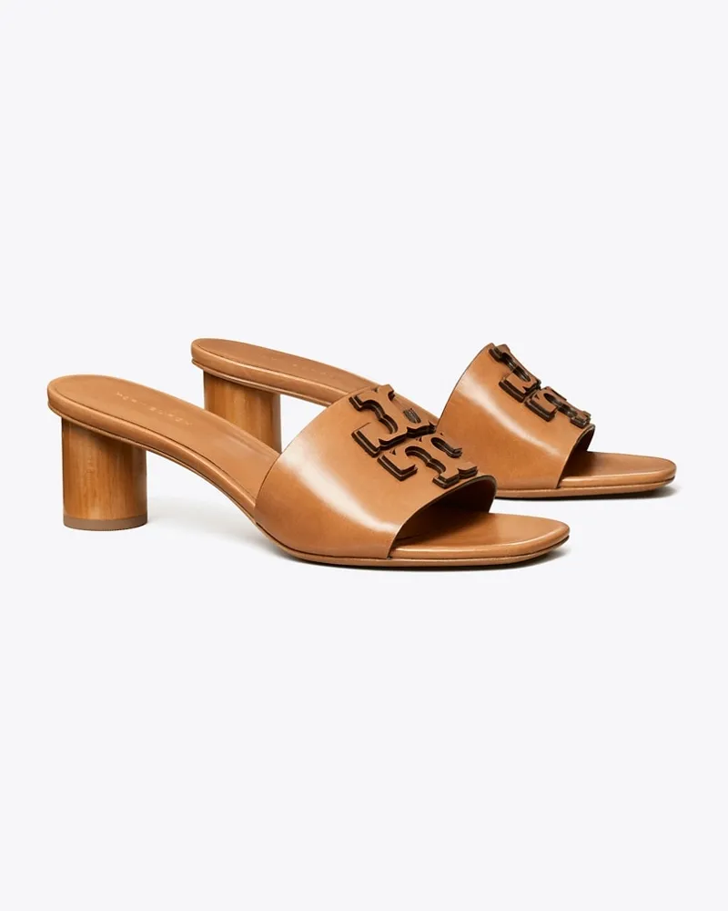 Tory Burch Damen Ines Heeled Mule, Wide Tan
